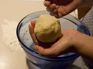 PHOTO CAPTION The dough makes a ball and is ready to roll out. May 12, 2009